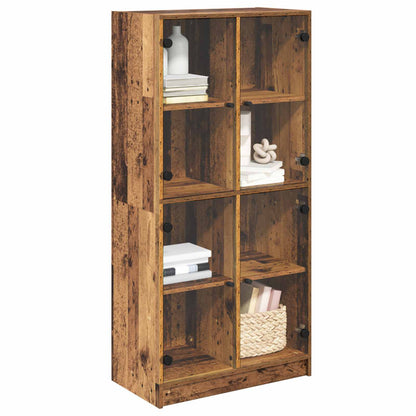 vidaXL Highboard Old Wood 68 x 37 x 142 cm Engineered Wood