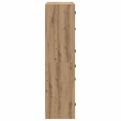 vidaXL Highboard Artisan Oak 68 x 37 x 142 cm Engineered Wood
