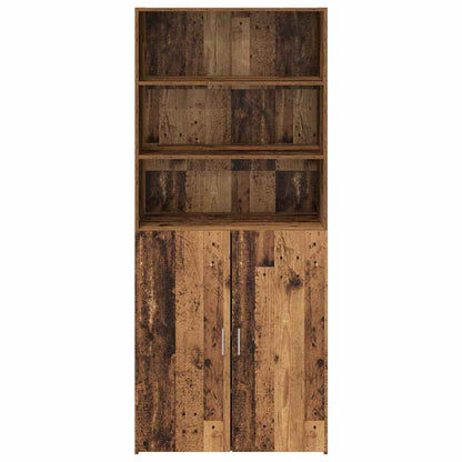 vidaXL Highboard Old Wood 80 x 42.5 x 185 cm Engineered Wood