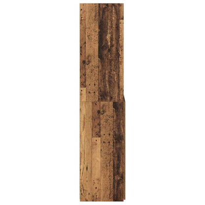 vidaXL Highboard Old Wood 80 x 42.5 x 185 cm Engineered Wood