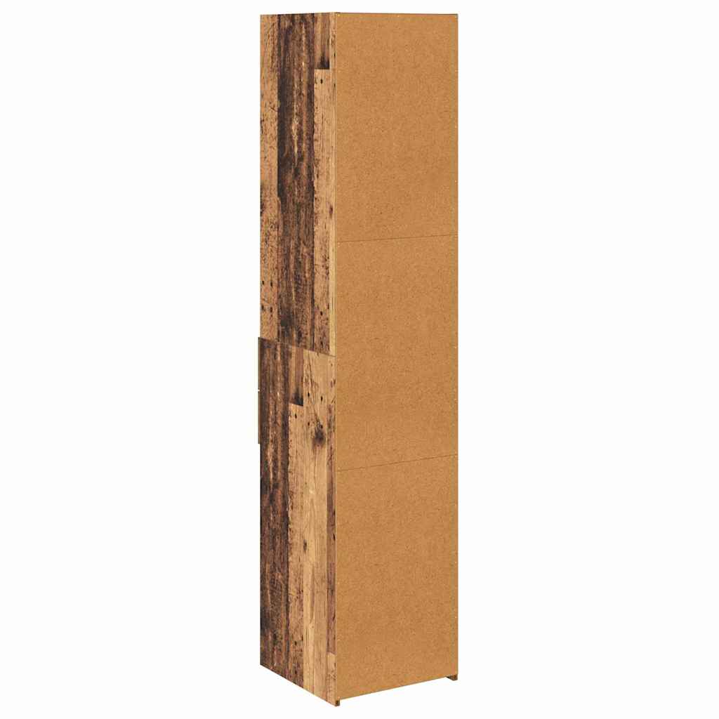 vidaXL Highboard Old Wood 40 x 42.5 x 185 cm Engineered Wood