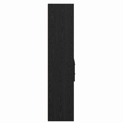 vidaXL Highboard Black Oak 40 x 42.5 x 185 cm Engineered Wood