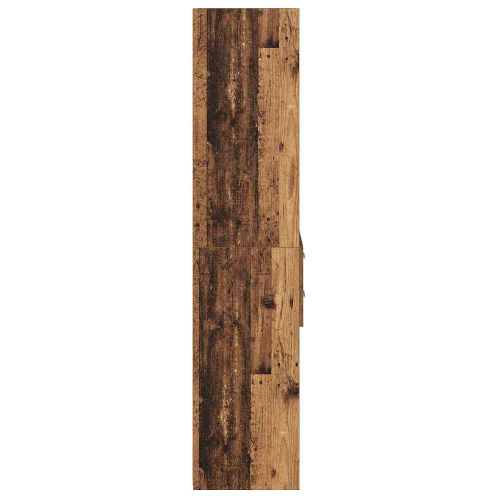 vidaXL Highboard Old Wood 45 x 42.5 x 185 cm Engineered Wood