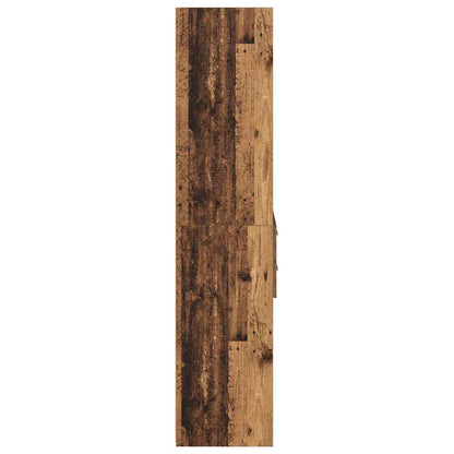 vidaXL Highboard Old Wood 45 x 42.5 x 185 cm Engineered Wood
