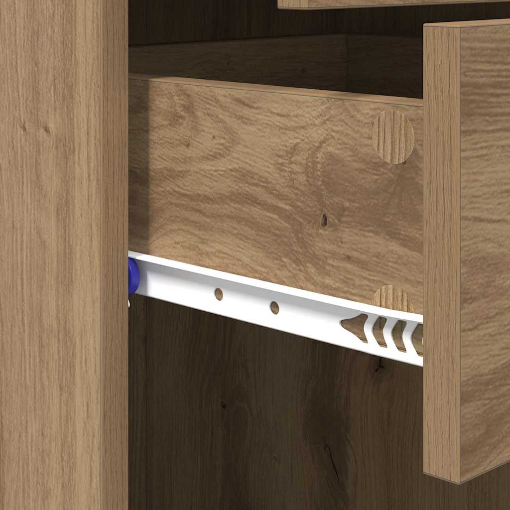 vidaXL Highboard Artisan Oak 45 x 42.5 x 185 cm Engineered Wood