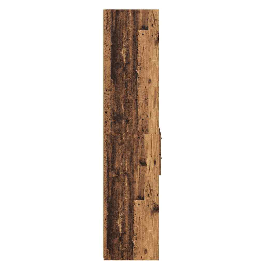 vidaXL Highboard Old Wood 50 x 42.5 x 185 cm Engineered Wood