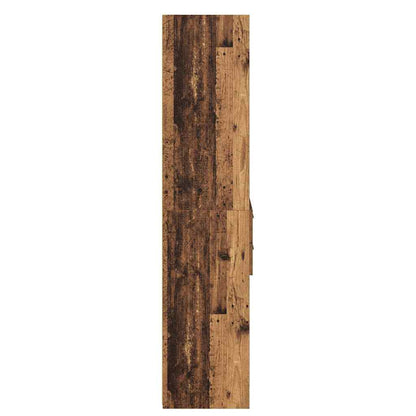 vidaXL Highboard Old Wood 50 x 42.5 x 185 cm Engineered Wood