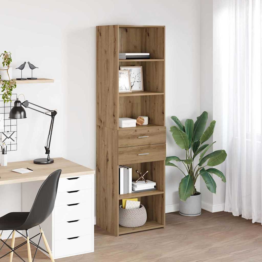 vidaXL Highboard Artisan Oak 50 x 42.5 x 185 cm Engineered Wood