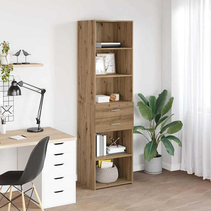 vidaXL Highboard Artisan Oak 50 x 42.5 x 185 cm Engineered Wood