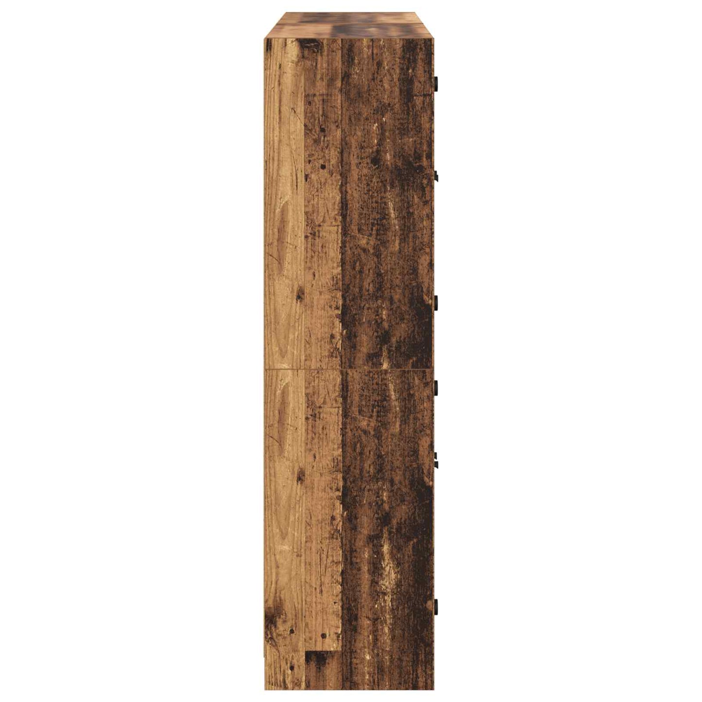 vidaXL Highboard 2 pcs Old Wood 68 x 37 x 142 cm Engineered Wood