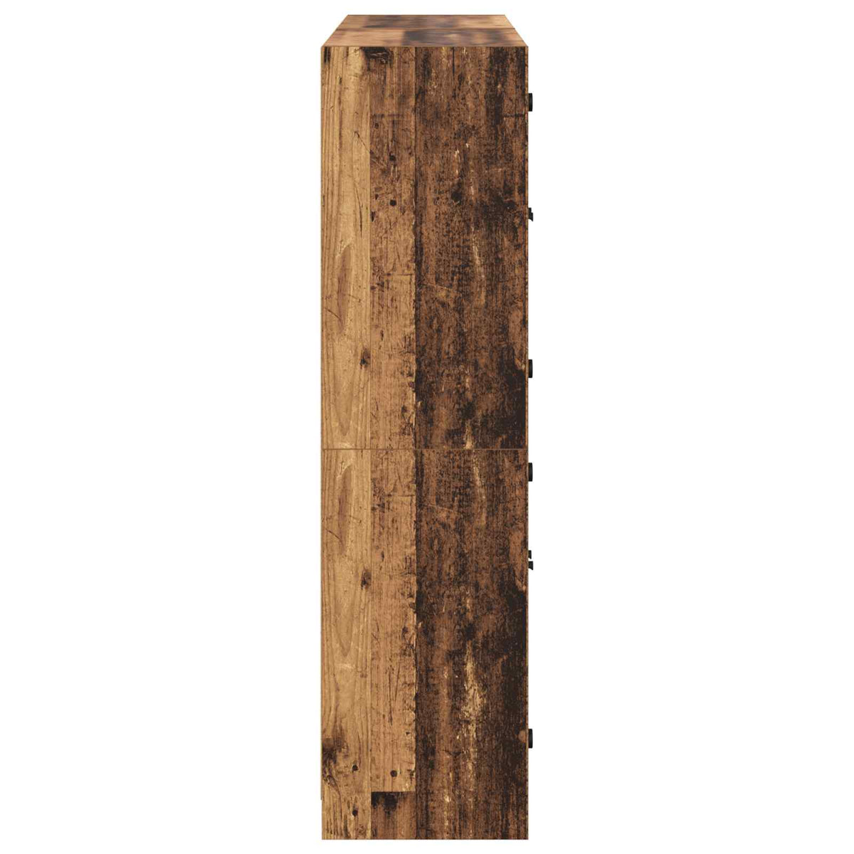 vidaXL Highboard 2 pcs Old Wood 68 x 37 x 142 cm Engineered Wood