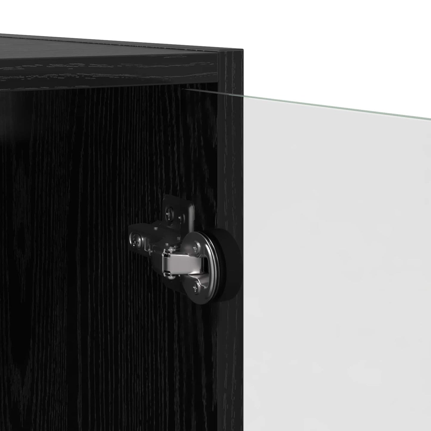 vidaXL Highboard 2 pcs Black Oak 68 x 37 x 142 cm Engineered Wood