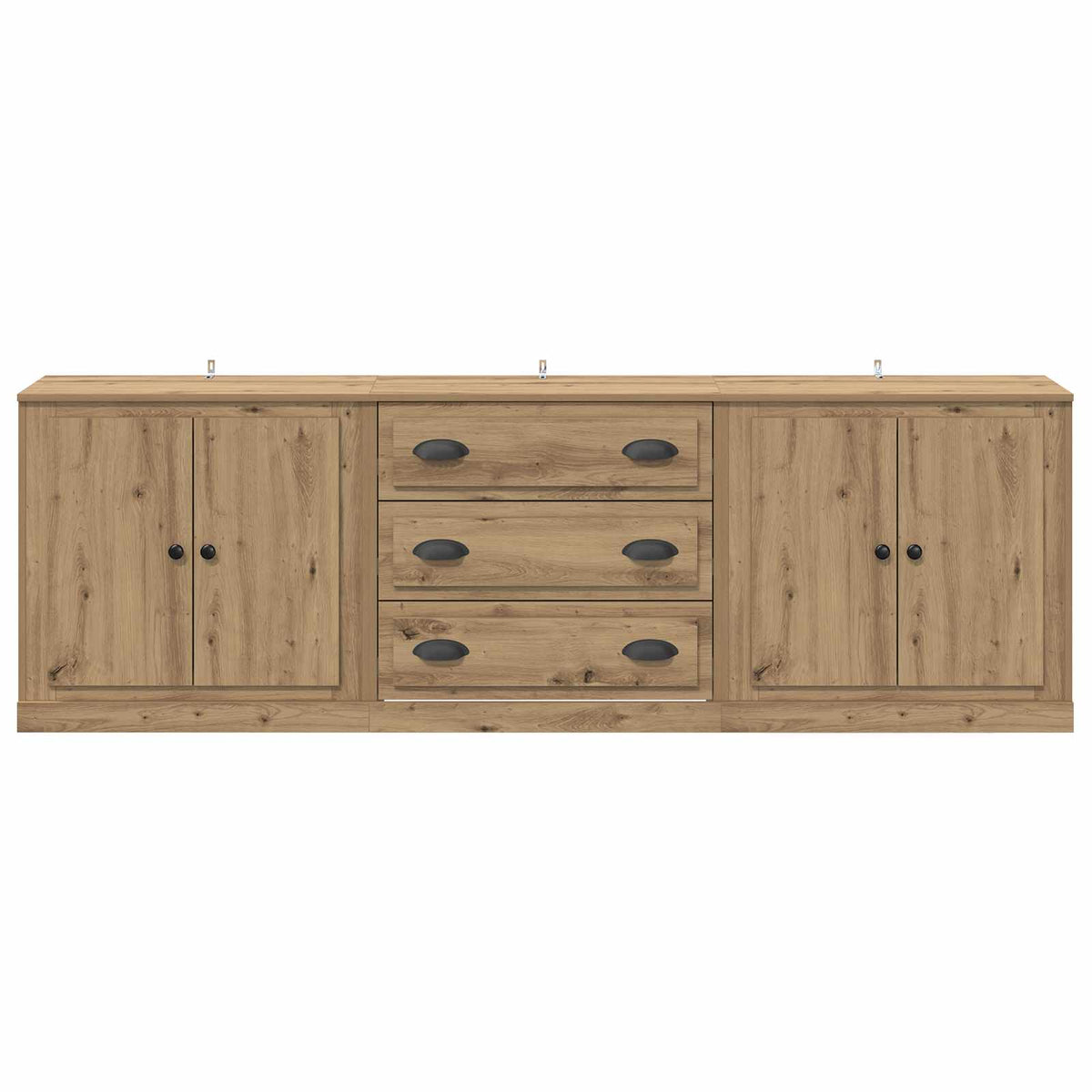 vidaXL Sideboards 3 pcs Artisan Oak 210 x 35.5 x 67.5 cm