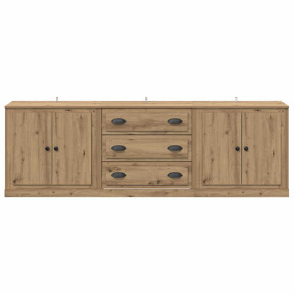 vidaXL Sideboards 3 pcs Artisan Oak 210 x 35.5 x 67.5 cm