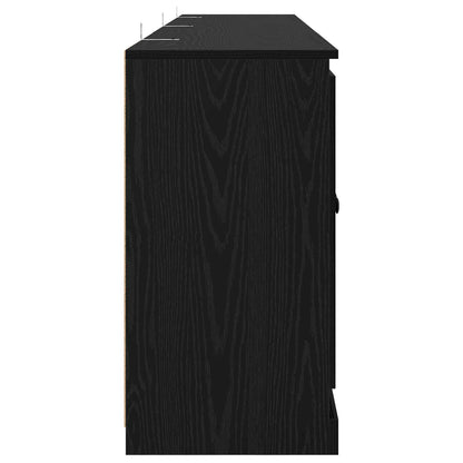 vidaXL Sideboards 3 pcs Black Oak 210 x 35.5 x 67.5 cm Engineered Wood