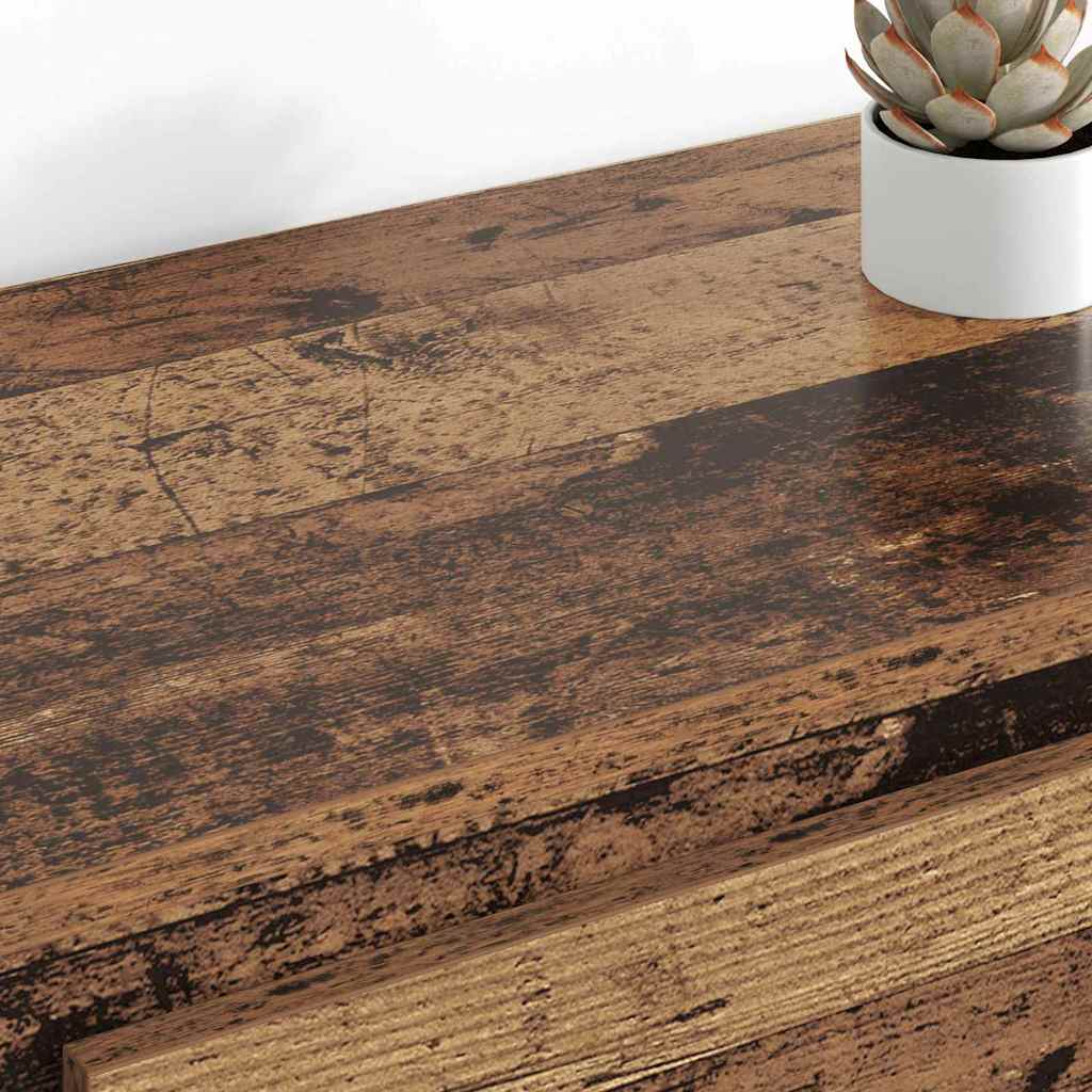 vidaXL Sideboards 2 pcs Old Wood 70 x 35.5 x 67.5 cm Engineered Wood