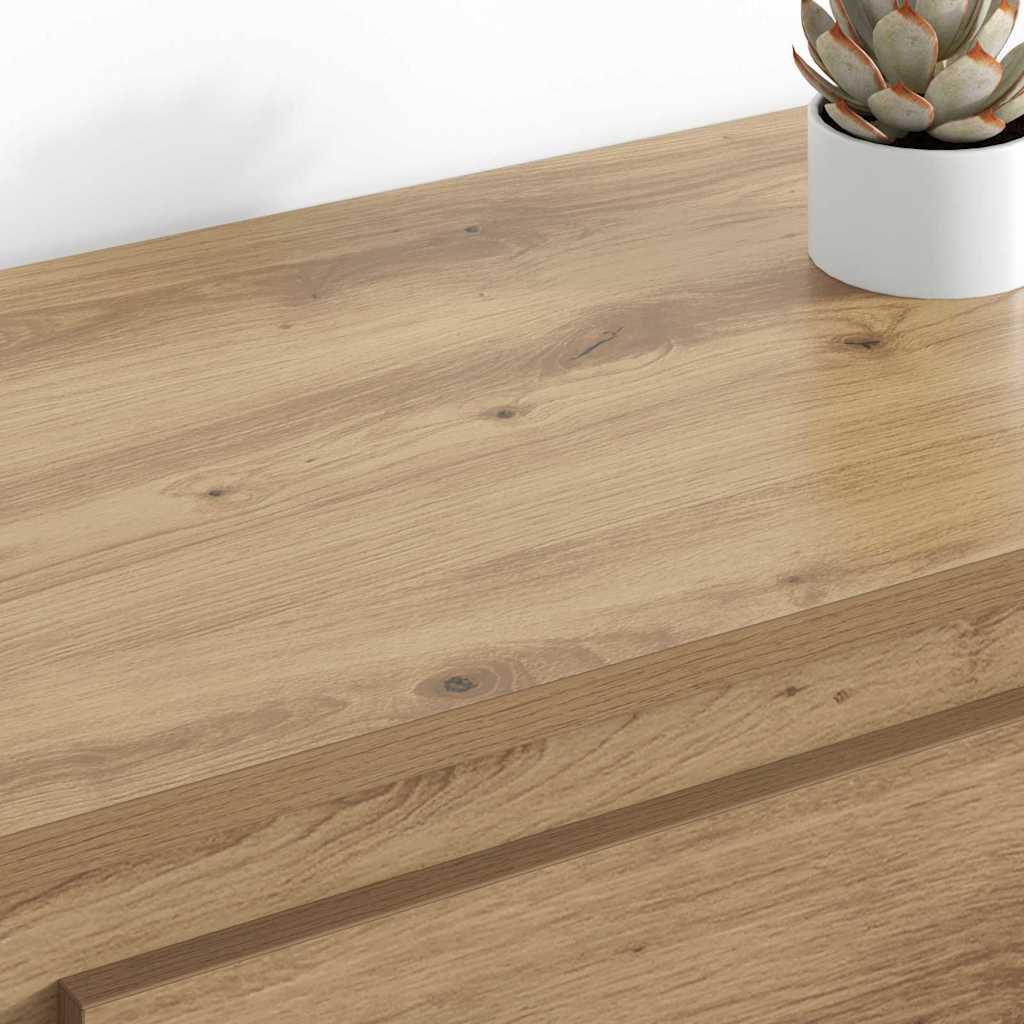 vidaXL Sideboards with Drawer 2 pcs Artisan Oak 70 x 35.5 x 67.5 cm