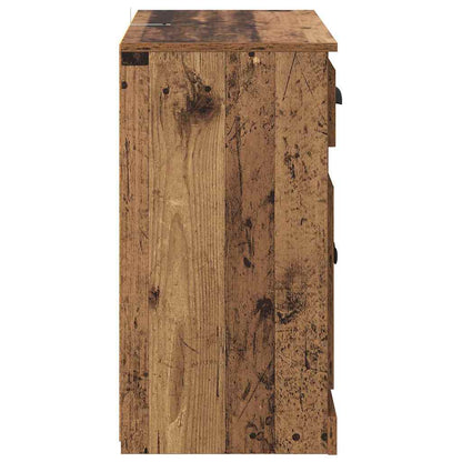 vidaXL Sideboards 2 pcs Old Wood 70 x 35.5 x 67.5 cm Engineered Wood