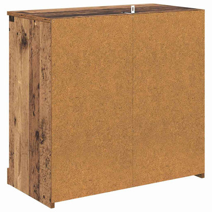 vidaXL Sideboards 2 pcs Old Wood 70 x 35.5 x 67.5 cm Engineered Wood
