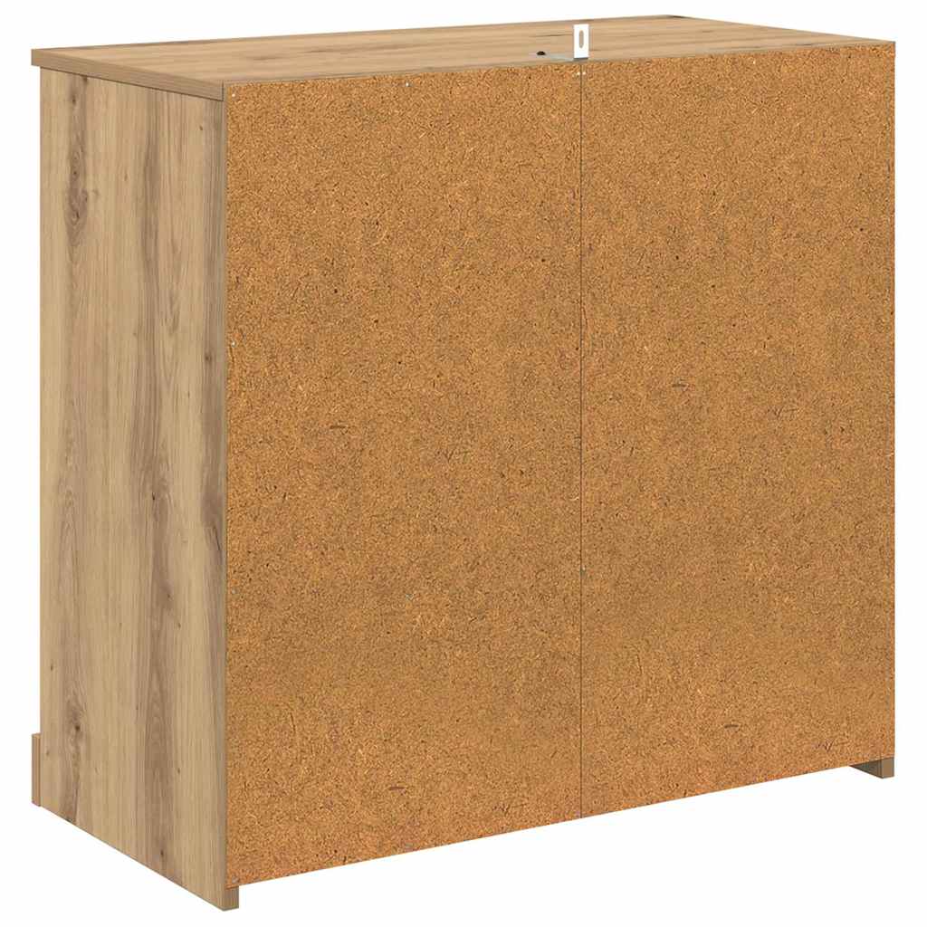 vidaXL Sideboards with Drawer 2 pcs Artisan Oak 70 x 35.5 x 67.5 cm