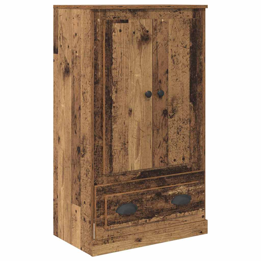 vidaXL Highboard with Drawer 3 pcs Old Wood Engineered Wood