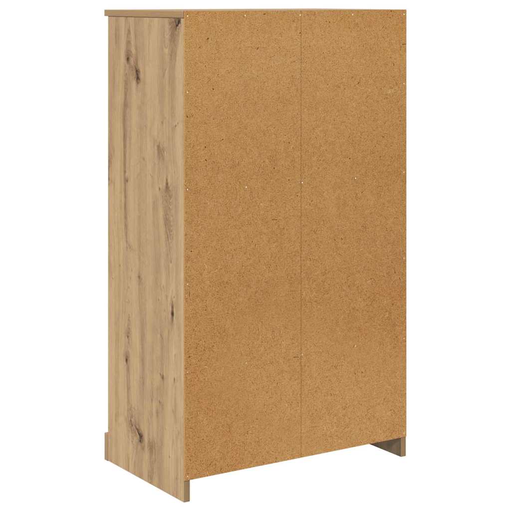 vidaXL Highboard with Drawer 3 pcs Artisan Oak Engineered Wood