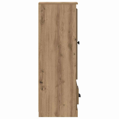 vidaXL Highboard with Drawer 3 pcs Artisan Oak Engineered Wood