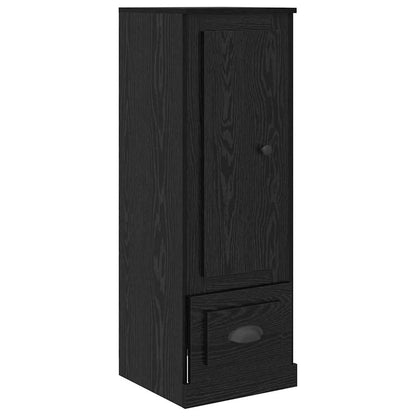vidaXL Highboard with Drawer 3 pcs Black Oak Engineered Wood