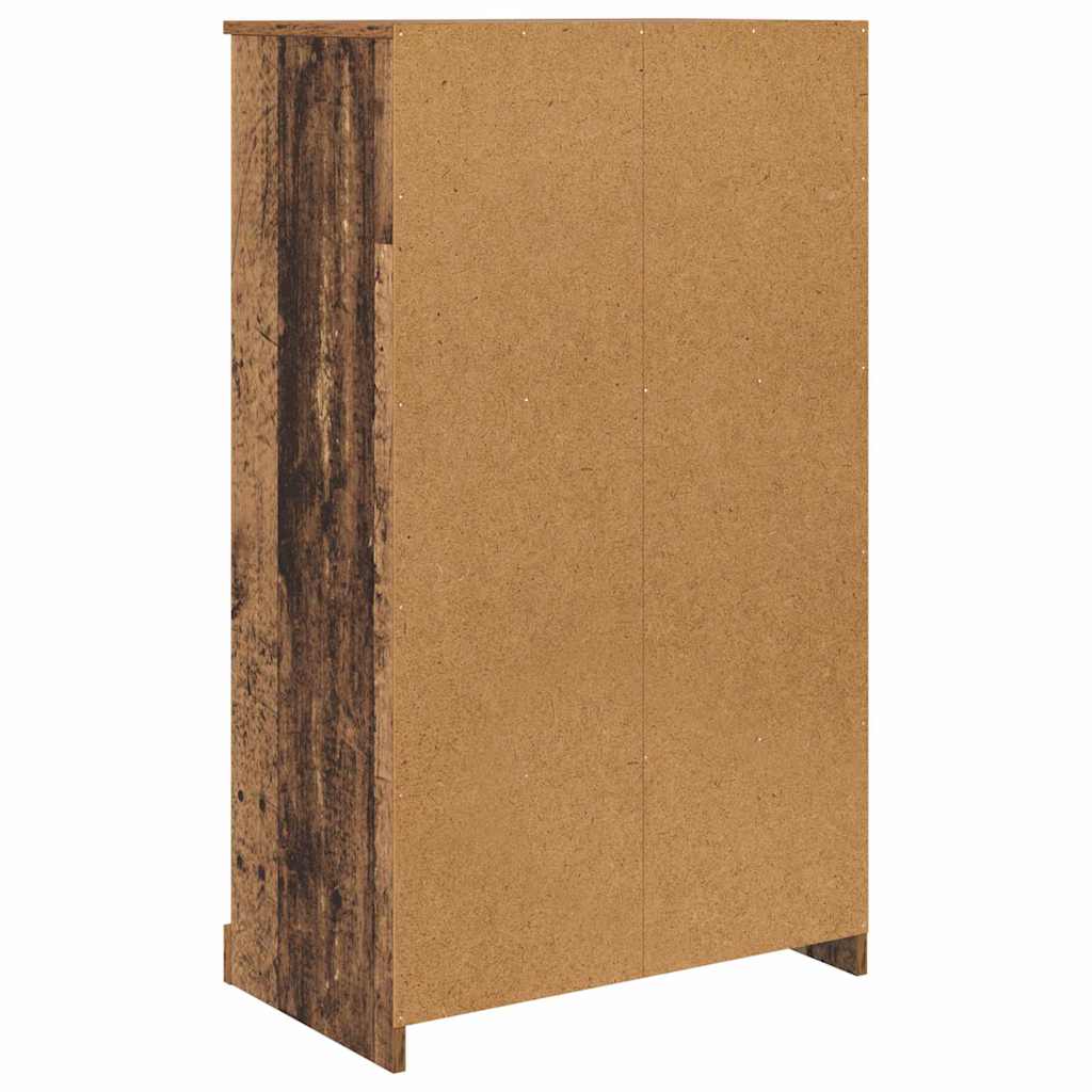vidaXL Highboard with Drawer 3 pcs Old Wood Engineered Wood