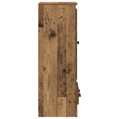 vidaXL Highboard with Drawer 3 pcs Old Wood Engineered Wood