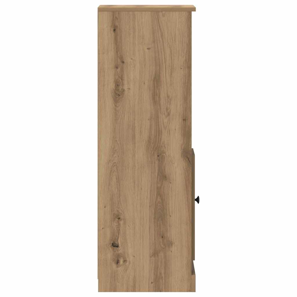 vidaXL Highboard with Drawer 3 pcs Artisan Oak Engineered Wood