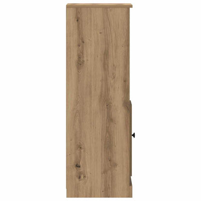 vidaXL Highboard with Drawer 3 pcs Artisan Oak Engineered Wood