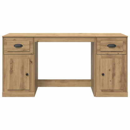 vidaXL Desk with Cabinet Artisan Oak Engineered Wood