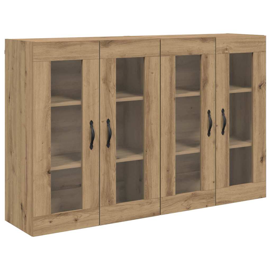 vidaXL Wall Cabinets 2 pcs Artisan Oak 69.5 x 34 x 90 cm