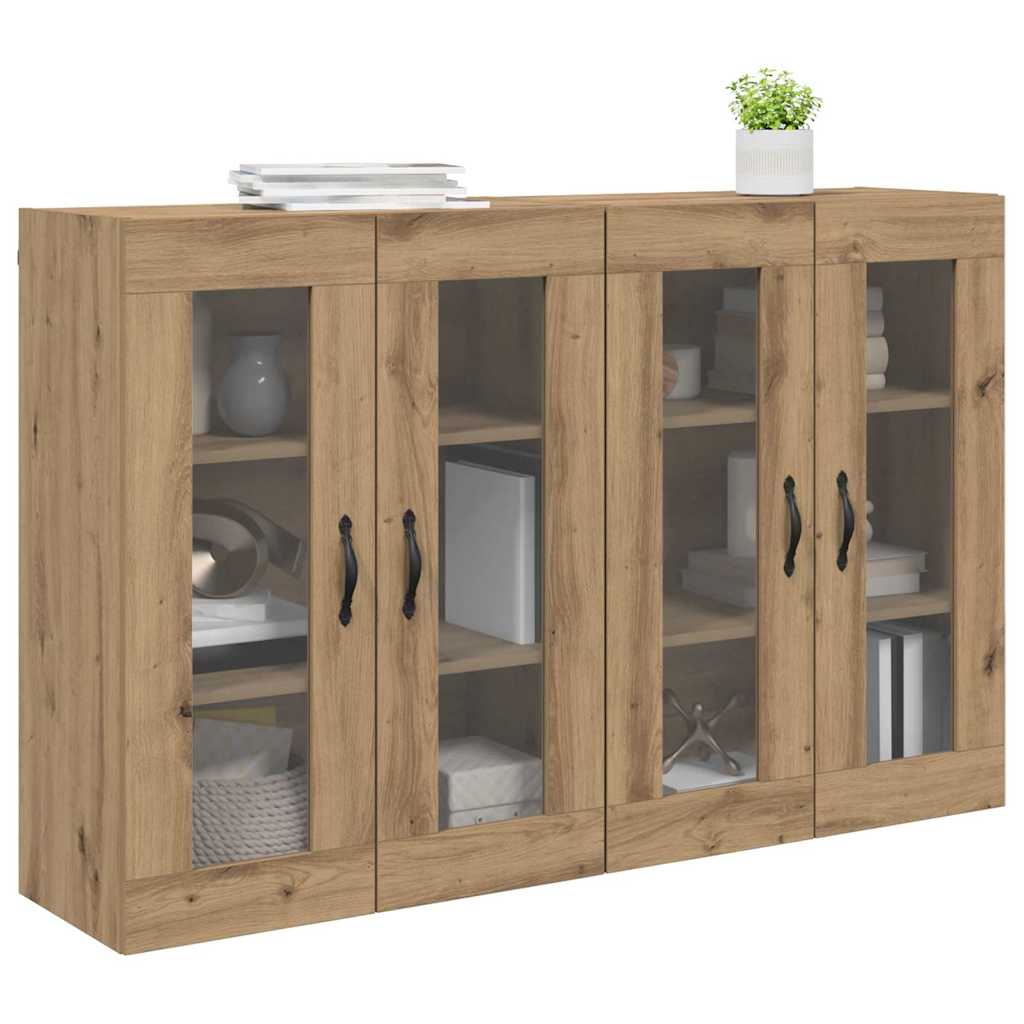 vidaXL Wall Cabinets 2 pcs Artisan Oak 69.5 x 34 x 90 cm