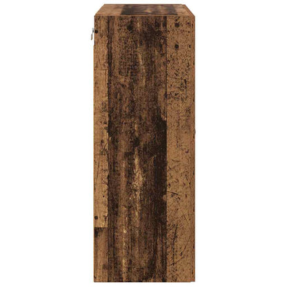 vidaXL Wall-mounted Cabinet 2 pcs Old Wood 69.5 x 34 x 90 cm