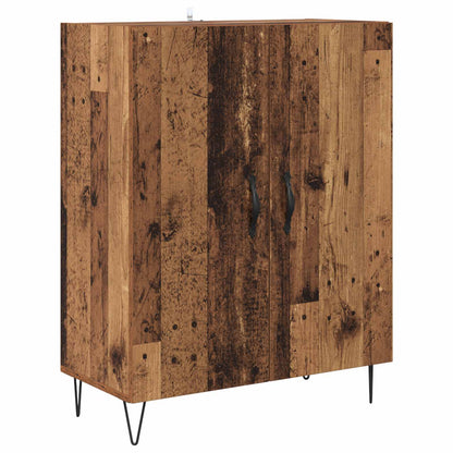 vidaXL Highboard Old Wood 69.5 x 34 x 180 cm Engineered Wood