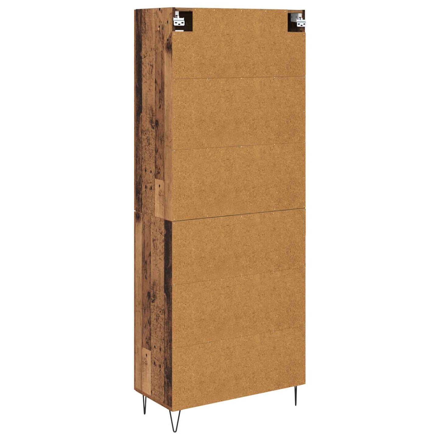 vidaXL Highboard Old Wood 69.5 x 34 x 180 cm Engineered Wood