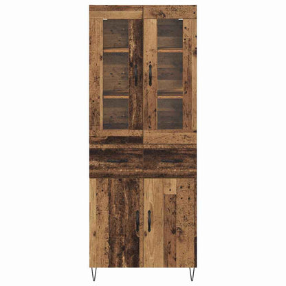 vidaXL Highboard Old Wood 69.5 x 34 x 90 cm Engineered Wood