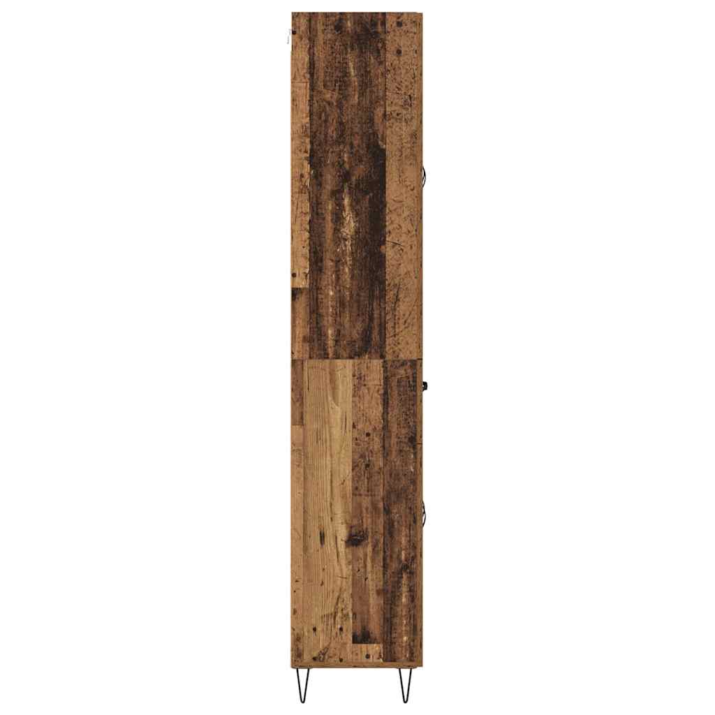 vidaXL Highboard Old Wood 69.5 x 34 x 90 cm Engineered Wood