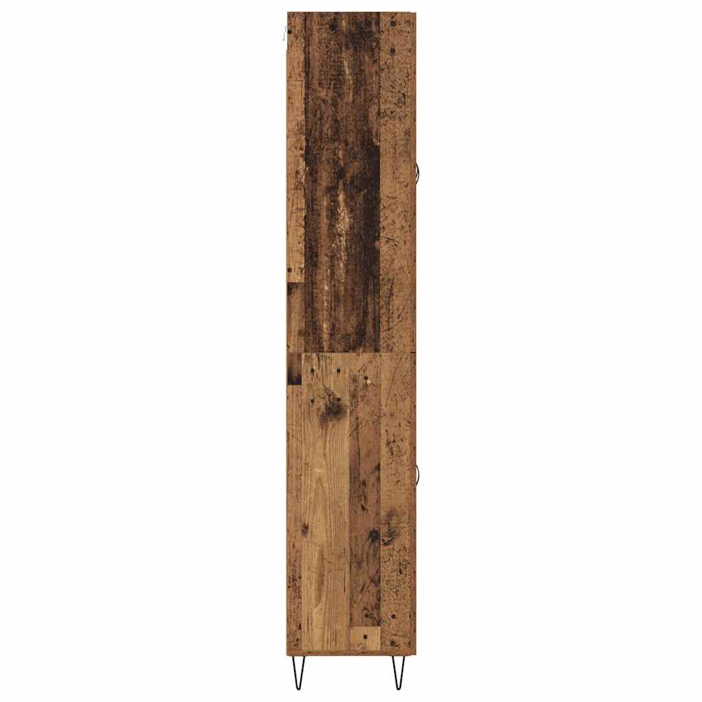 vidaXL Highboard Old Wood 69.5 x 34 x 90 cm Engineered Wood