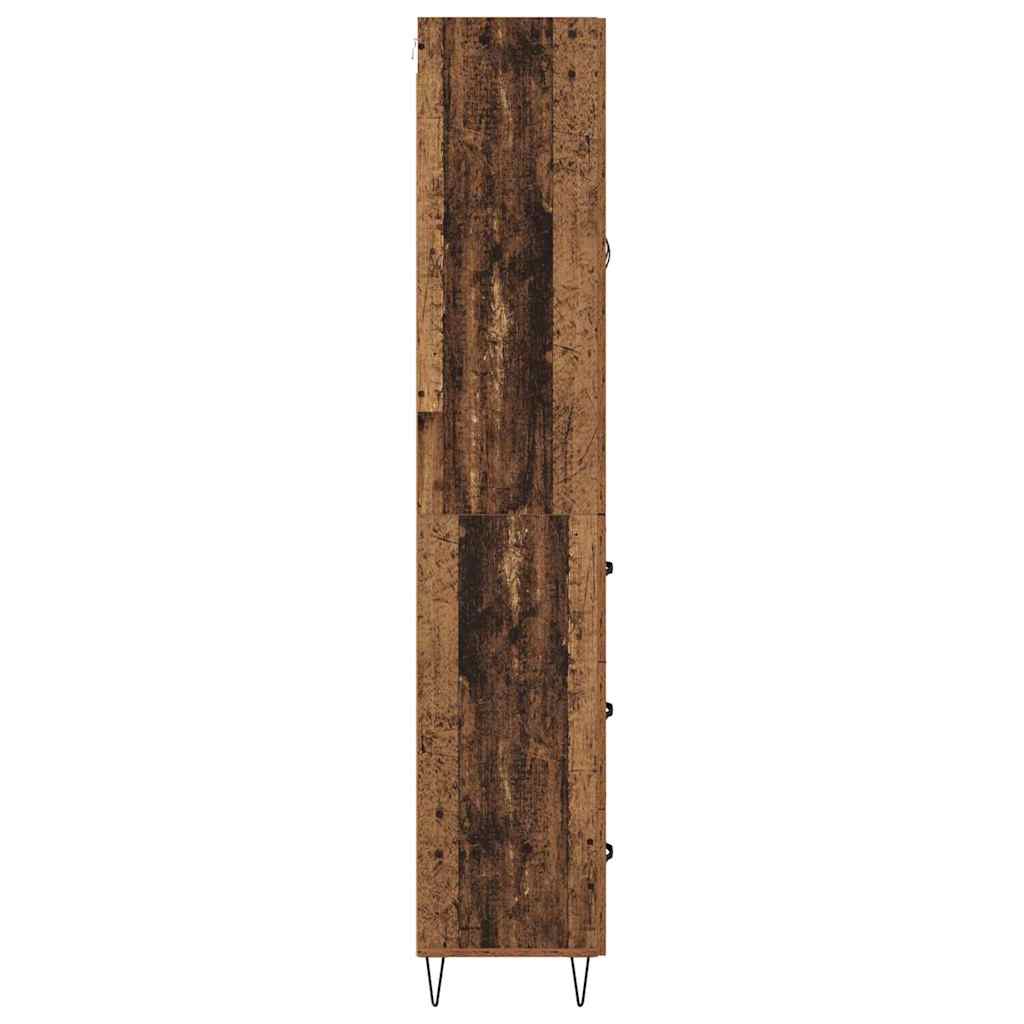 vidaXL Highboard Old Wood 69.5 x 34 x 90 cm Engineered Wood