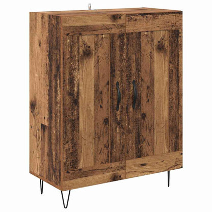 vidaXL Highboard Old Wood 69.5 x 34 x 90 cm Engineered Wood