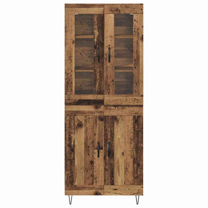 vidaXL Highboard Old Wood 69.5 x 34 x 90 cm Engineered Wood
