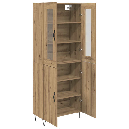 vidaXL Highboard Artisan Oak 69.5 x 34 x 180 cm Engineered Wood