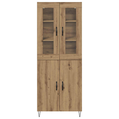 vidaXL Highboard Artisan Oak 69.5 x 34 x 180 cm Engineered Wood