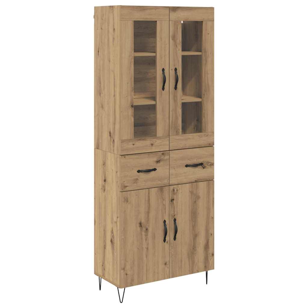 vidaXL Highboard Artisan Oak 69.5 x 34 x 90 cm Engineered Wood