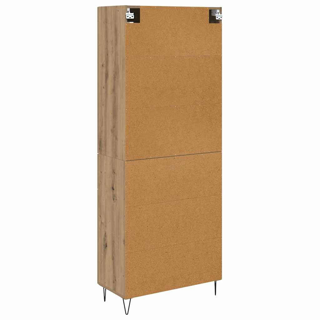 vidaXL Highboard Artisan Oak 69.5 x 34 x 90 cm Engineered Wood
