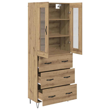 vidaXL Highboard Artisan Oak 69.5 x 34 x 90 cm Engineered Wood