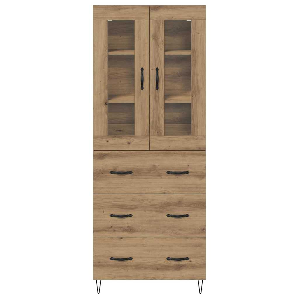 vidaXL Highboard Artisan Oak 69.5 x 34 x 90 cm Engineered Wood